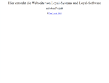 Tablet Screenshot of loyal-systems.de